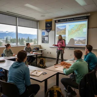 Mount Royal University's BHPE ecotourism program includes a 10-day expedition and requires specific safety credentials for its major.